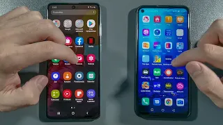 Honor 20 vs Samsung A71 Comparison Speed Test