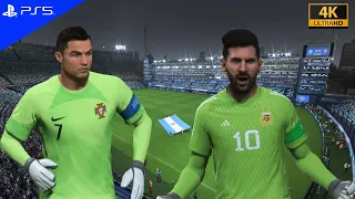 MESSI and RONALDO - GOALKEEPERS, Argentina vs Portugal, Fifa 23, ps5, 4k