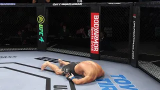 Israel Adesanya vs. Khamzat Chimaev Full Fight | UFC 4