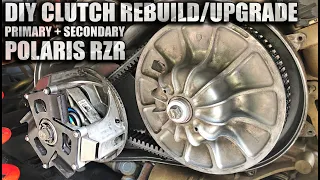 Primary + Secondary Clutch Removal, Rebuild, Install - Polaris RZR Turbo, In Depth Step By Step DIY