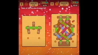 Wood Nuts & Bolts Puzzle - Level 23