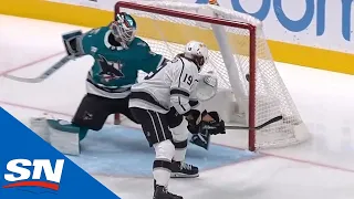 Alex Iafallo Tears Down The Ice For Speedy Goal Against The Sharks