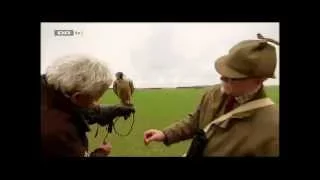 Owner watches his falcon kamikaze directly into truck