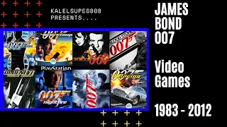 JAMES BOND 007 Video Games | Through the Years | 1983 - 2012