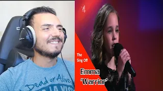 Emma Kok (12yo) - Warrior | The Voice Kids 2021 | The Sing Off Reaction