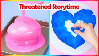 🥶 THREATENED Storytime 🌈 Oddly Satisfying Colorful HEART Cake Decorating Ideas