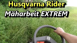 Husqvarna Rider Mäharbeit EXTREM