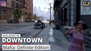 Walking in Mafia: Definitive Edition in First Person View - Downtown [ 4K Ultra Graphics ]