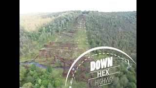 The ruins of Kinzua Bridge: Kinzua Bridge State Park