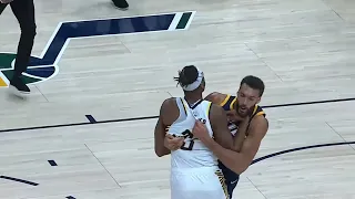 Rudy Gobert and Myles Turner Get Into CRAZY Fight after Gobert Dirty Foul...