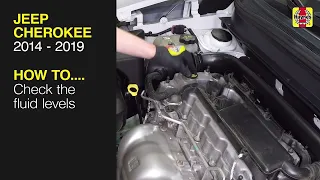 How to Check the fluid levels on the Jeep Cherokee 2014 to 2019