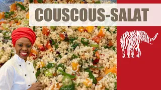 Couscous-Salat mit Minze und Gemüse