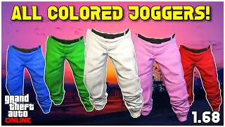 *NEW* HOW TO GET ALL COLORED JOGGERS - AFTER PATCH 1.68 | GTA ONLINE!