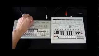 Roland tb-303 vs. x0xb0x Comparison