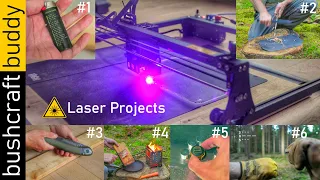 6 Laser Cutter Projects for Survival / Bushcraft / Outdoor | SCULPFUN S30 Ultra 22W