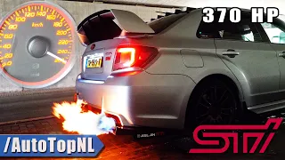 370HP SUBARU WRX STi *FLAMES* Invidia EXHAUST ACCELERATION & TOP SPEED by AutoTopNL