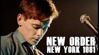 New Order - Live in Concert - New York 1981 - Min.46:16 - Remastered [ 18.11.1981, New York ]