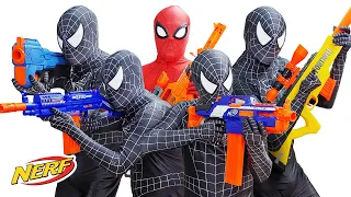 Spider Man Nerf War Battle Collection (Nerf First Person Shooter Compilation)