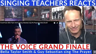 Singing Teacher Reacts🎤The Voice Grand Finale Bella Taylor Smith & Guy Sebastian sing The Prayer