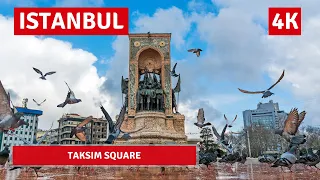 Istanbul 2022 Taksim Square 12 May Walking Tour|4k UHD 60fps