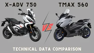 YAMAHA TMAX 560 vs HONDA X-ADV 750 #shorts