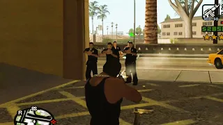 Police Force vs CJ | GTA  San Andreas gameplay