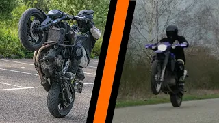 6 Month Wheelie Progression - YAMAHA MT07