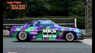 Gran Turismo 2 - HKS R33 Drag GT R - 1000m Test