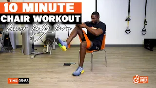 10 Minute Chair Workout With Thigh Bands | 2 People Won The Thigh Band