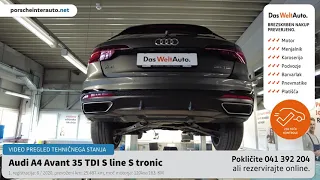 Audi A4 Avant 35 TDI S line S tronic  - SLO - NOVI MODEL - TEHNIČNO STANJE