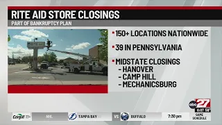 Rite Aid closing 150 stores in bankruptcy plan