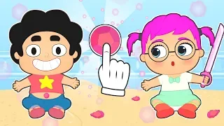 BABY ALEX AND LILY Dress up as the Boy of the Gems and his Best Friend 💥 Cartoons for Kids