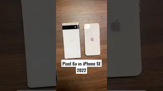 Pixel 6a vs iPhone SE 2022 Camera Comparison! #shorts #iphonese