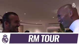 DAVID BECKHAM visits the Real Madrid squad in Los Angeles!