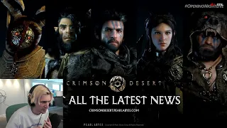 xQc reacts to Crimson Desert Trailer | Gamescom
