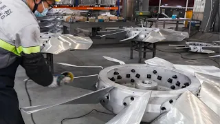 Giant Tunnel Fan Blower Mass Production Process. Amazing Industrial Fan Factory｜ Axial Fan