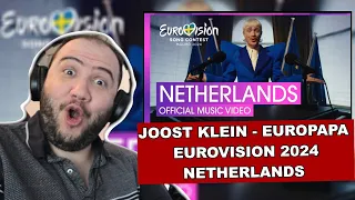 Joost Klein - Europapa | Netherlands 🇳🇱 Official Music Video | Eurovision 2024 - TEACHER PAUL REACTS