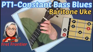 Baritone Uke: PT1 ACOUSTIC BLUES | Frets 0 thru 3 | Etude (Free Tab)