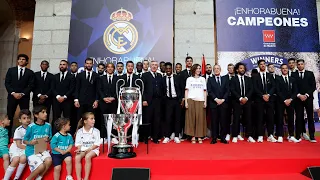 Díaz Ayuso recibe al Real Madrid en la Comunidad de Madrid tras la 14ª Champions del Real Madrid