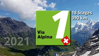 Via Alpina in 10 minutes - a virtual flight