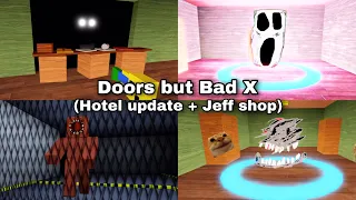 [Roblox] Doors but Bad X (Hotel update) Full Gameplay