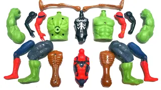 Assemble Avengers ~ Spider Man vs Venom, Hulk vs Sirenhead, Marvel Superheroes Actionfigures Toys