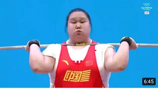 Li Wenwen Breaks all three Olympic record with 87kg+ Gold | highlights 2021