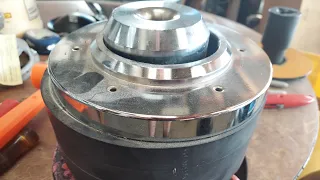 How to repair / fix a shifted top plate / magnetic motor subwoofer assembly Wolfram PT Platinum