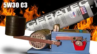 Ceratec Liqui Moly + 5W30 C3 vs 5W30 C3 oil additive test 100°C