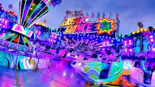 Break Dance No. 1 (Kinzler) - Onride POV Nachtfahrt - Rheinkirmes Düsseldorf 2023 | Break Dancer