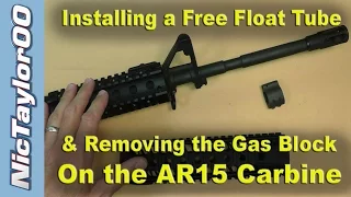 AR15 A2 Front Sight & Gas Block Removal for a Free Float Tube Install - PART 1