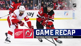 Red Wings @ Devils 10/12 | NHL Highlights 2023