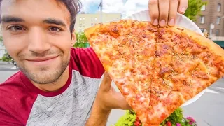 LIVING on DOLLAR PIZZA for 24 HOURS in NYC!