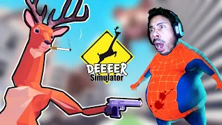 Deer Simulator - Is Deer Spider Man?😂 | Funniest Game Ever | Subroto Gaming